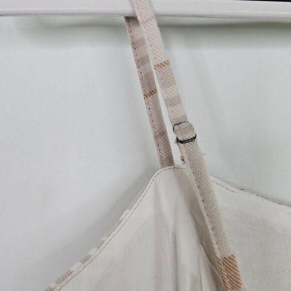 NWT AEROPOSTALE Plaid Mini Dress BROWN & WHITE size M Smocked Back Preppy Cute - Picture 8 of 8